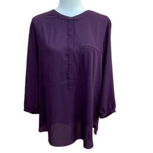 NYDJ Purple XL Tunic Top